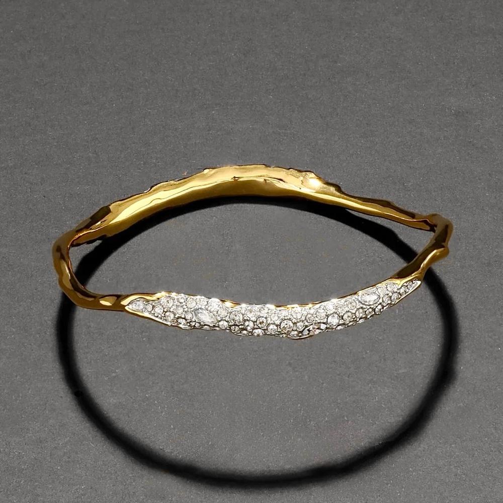 Alexis Bittar Gold Bracelet with Silver Detailing - Picture 3 of 13